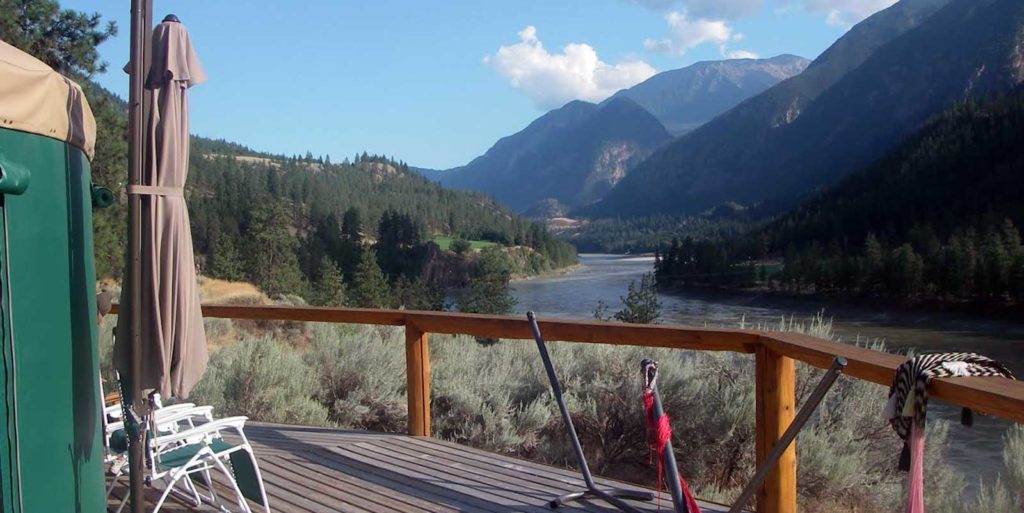 Outside Yurt | Sturgeon Fishing BC