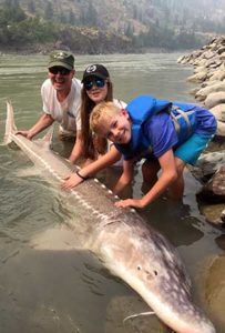 sturgeon fishing trip Fraser River BC